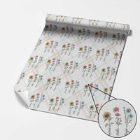 Floral FDT Foxtrot Delta Tango Wrapping Paper Roll Funny Offensive Retro - Wonder Print Shop