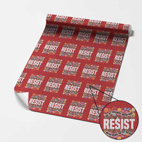 Floral Resist Wrapping Paper Roll Not My President Not My Voice Not My Values Not My Beliefs - Wonder Print Shop