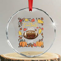 Football And Fall Yall Crystal Glass Ornament Fall Season American Football TS11