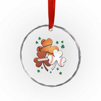 Football Basketball Baseball Shamrock Crystal Glass Ornament Happy St Patricks Day Sport Lover TS02