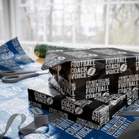 Football Coach Wrapping Paper Roll Cool Distressed Vintage Funny Not Yelling - Wonder Print Shop