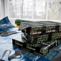 Foxtrot Uniform Charlie Kilo Cancer Wrapping Paper Roll Funny Fuck Cancer Military Alphabet