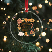 Foxtrots Deltas Tangos Boho Floral Crystal Glass Ornament Funny Offensive TS02
