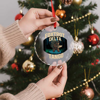 Foxtrots Deltas Tangos Funny Bear Resist Crystal Glass Ornament Protect Our National Parks - Wonder Print Shop
