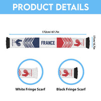 France Football Nations 2026 Soccer Scarf Sporty Pattern LT9