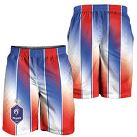 France National Football Shorts for Men Paris Architecture-Inspired Geometry - Wonder Print Shop