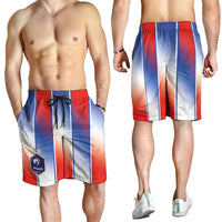 France National Football Shorts for Men Paris Architecture-Inspired Geometry - Wonder Print Shop