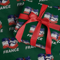 France Soccer Football Fan French Flag Wrapping Paper Roll