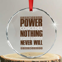 Frederick Douglass Crystal Glass Ornament Power Concedes Nothing Without A Demand - Wonder Print Shop