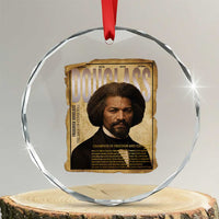Frederick Douglass Historical Newspaper Crystal Glass Ornament The Sage Of Cedar Hill - Wonder Print Shop