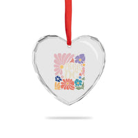 Free DC Subtle Groovy Floral Heart Crystal Glass Ornament Washington D.C. Rights Retro Hippie Style - Wonder Print Shop