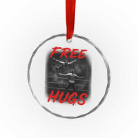 Free Hugs Wrestling Crystal Glass Ornament Funny Luchador Mexican Wrestler - Wonder Print Shop