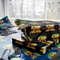 Free Iran Wrapping Paper Roll Iran Flag Lion And Sun Persian Pride Iranian Protests
