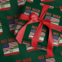 Free Iran Wrapping Paper Roll No War Peace American Iran Unity