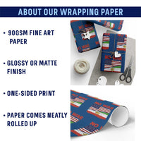 Free Iran Wrapping Paper Roll No War Peace American Iran Unity
