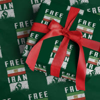 Free Iran Wrapping Paper Roll Support Iranian Freedom