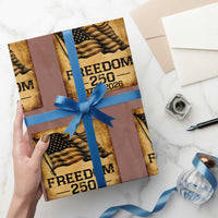 Freedom 250 Years America Wrapping Paper Roll Retro Vintage 250th Anniversary USA - Wonder Print Shop