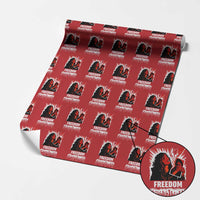 Freedom Iran Women Revolution 2026 Wrapping Paper Roll Lighting Cigarette with Burning Portrait Graphic