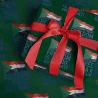 Freedom Is a Right Not a Request Wrapping Paper Roll Sudan Flag Human Rights Supporters - Wonder Print Shop
