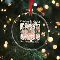 Friday is Good Sunday is Better Crystal Glass Ornament Christian Jesus Easter