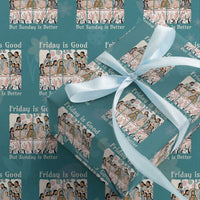 Friday is Good Sunday is Better Wrapping Paper Roll Christian Jesus Easter