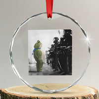 Frog Resist Crystal Glass Ornament Free Portland Oregon Freedom Fighters TS02