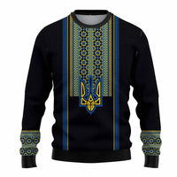 Ukraine Folk Patterns Knitted Sweatshirt Unity Day LT7