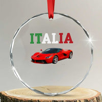 Fun Italian Exotic Supercar Crystal Glass Ornament