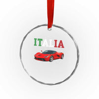 Fun Italian Exotic Supercar Crystal Glass Ornament
