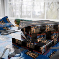 Funny 4th Of July Patriotic Founding Daddy Founding Fathers Wrapping Paper Roll - Wonder Print Shop
