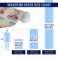 Funny 4th of July Satire Wrapping Paper Roll Democracy Is Dying But Hey Nice Fireworks Abe Lincoln - Wonder Print Shop