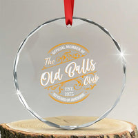 Funny 50th Birthday Crystal Glass Ornament Official Member Of The Old Ball Clubs Gen X TS11