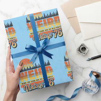 Funny 50th Birthday Wrapping Paper Roll Retro 1976 Weird Being The Same Age As Old People