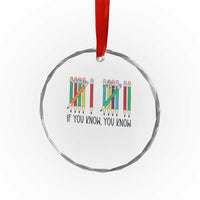 Funny 6 7 Pencil Humor Crystal Glass Ornament If You Know You Know Six Seven Joke - Wonder Print Shop