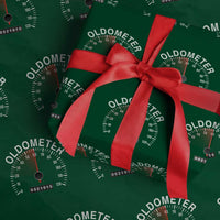 Funny 60th Birthday Wrapping Paper Roll Oldometer Odometer 60 Year Old Joke