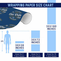 Funny 60th Birthday Wrapping Paper Roll Official Member Of The Old Ball Clubs Gen X - Wonder Print Shop