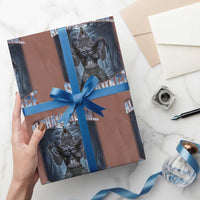 Funny 67 Alpha Wolf Wrapping Paper Roll Alpha Loading 67 Savage Six Seven Gen Z Meme - Wonder Print Shop