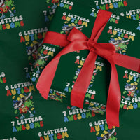 Funny 67 Autism Awareness Wrapping Paper Roll 6 Letters Autism 7 Letters Awesome Dabbing Puzzle