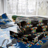 Funny 67 Autism Awareness Wrapping Paper Roll 6 Letters Autism 7 Letters Awesome Dabbing Puzzle