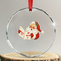 Funny 67 Christmas Santa Crystal Glass Ornament Naughty List Kids Who Say Six Seven Meme TS11