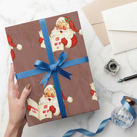 Funny 67 Christmas Santa Wrapping Paper Roll Naughty List Kids Who Say Six Seven Meme - Wonder Print Shop