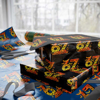 Funny 67 Halloween Wrapping Paper Roll Spooky Six Seven Meme Gen Alpha Slang - Wonder Print Shop