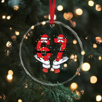 Funny 67 Meme Crystal Glass Ornament Funny Christmas Party Holiday Gift TS12
