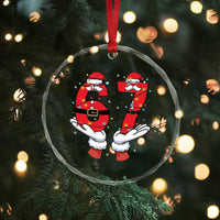 Funny 67 Meme Crystal Glass Ornament Funny Christmas Party Holiday Gift - Wonder Print Shop