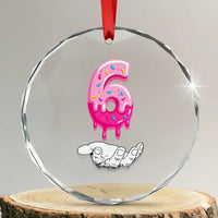 Funny 67 Six Seven Meme Couple Matching Crystal Glass Ornament Number 6 Baseball Ice Cream Drip - Wonder Print Shop