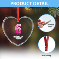 Funny 67 Six Seven Meme Couple Matching Heart Crystal Glass Ornament Number 6 Baseball Ice Cream Drip - Wonder Print Shop