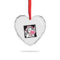 Funny 67 Valentines Heart Crystal Glass Ornament Cupid Playing Cards Six Seven - Wonder Print Shop