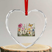 Funny 8647 Subtle Sarcasm Heart Crystal Glass Ornament Floral Boho Style - Wonder Print Shop
