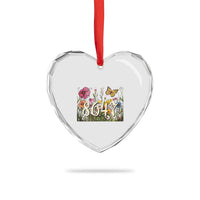 Funny 8647 Subtle Sarcasm Heart Crystal Glass Ornament Floral Boho Style - Wonder Print Shop