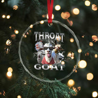Funny Adult Humor Crystal Glass Ornament Throat Goat Meme TS12